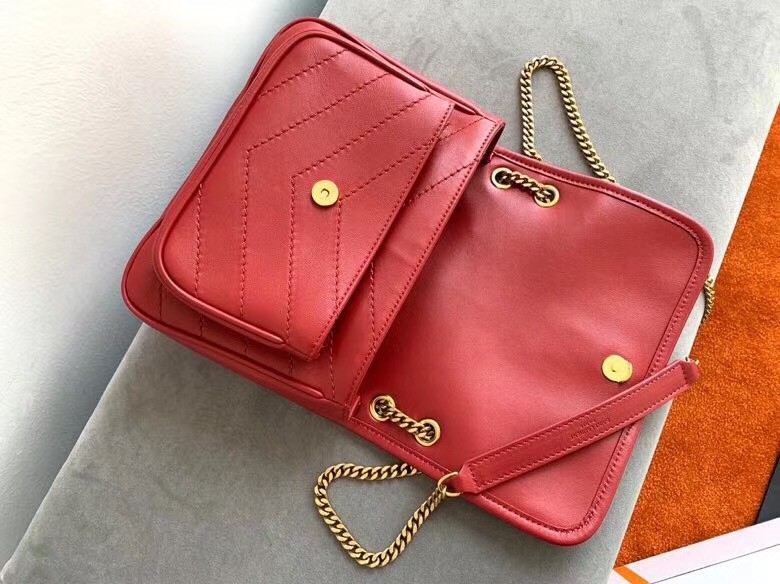 Sa**t Lau*nt niki baby bag in red lambskin
