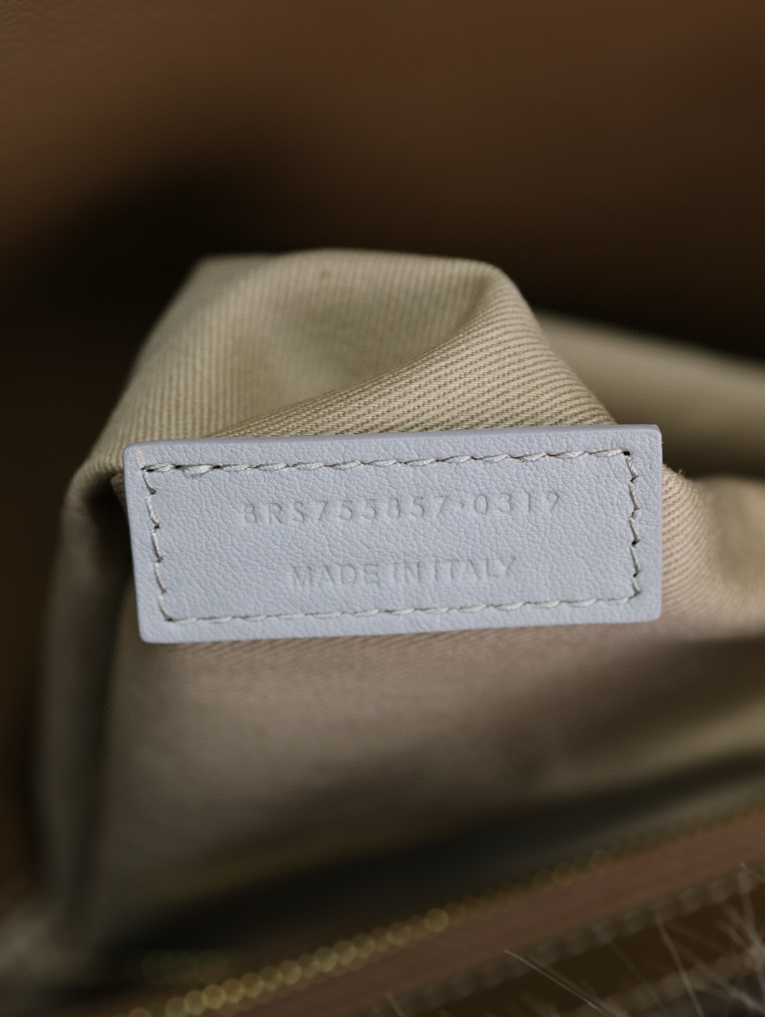 Sa**t Lau*nt niki oversized shoulder bag in brown shearling