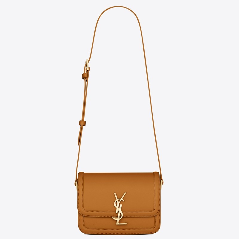 Sa**t Lau*nt solferino small bag in brown calfskin