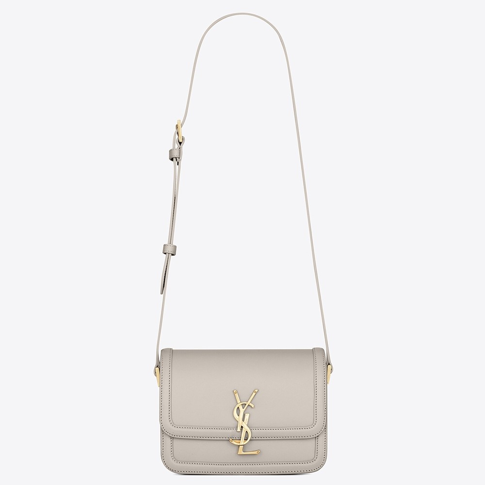 Sa**t Lau*nt solferino small bag in white calfskin