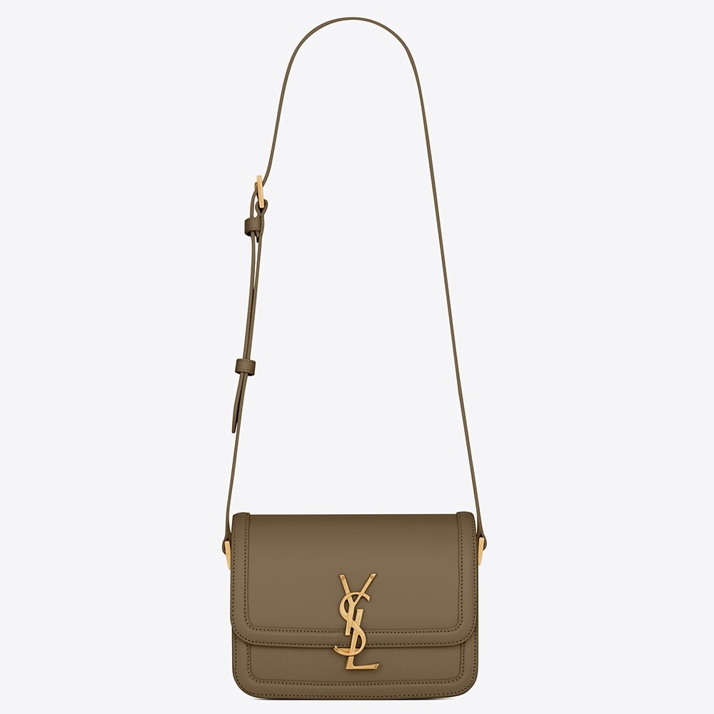 Sa**t Lau*nt solferino small bag in khaki calfskin
