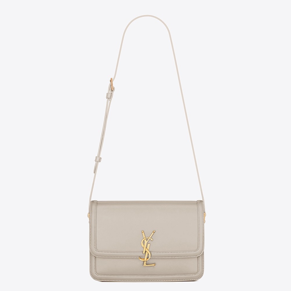 Sa**t Lau*nt solferino medium bag in white calfskin